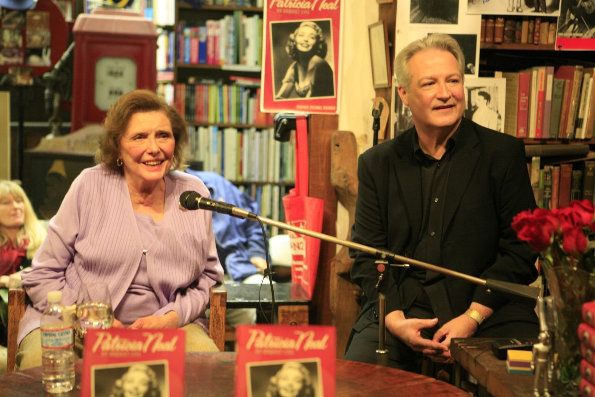 Oscar-Winning Actress Patricia Neal with her biographer Stephen Michael Shearer